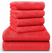Ręczniki - DecoKing DecoKing- Komplet ręczników - Czerwony - miniaturka - grafika 1