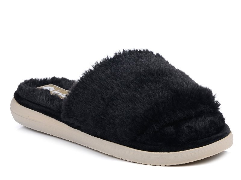 Kapcie damskie domowe z futerkiem Inblu EK-05-40