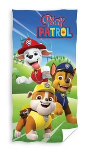 Ręcznik plażowy dziecięcy bawełniany 70x140 Psi patrol boy - Okrycia kąpielowe dla dzieci - miniaturka - grafika 1