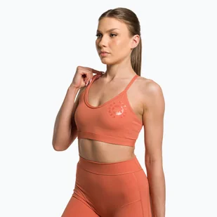 Biustonosz fitness Gymshark KK Twins Sports earth orange - Bielizna sportowa damska - miniaturka - grafika 1