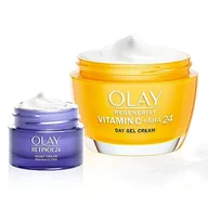 Kremy do twarzy - Olay Vitamin C + AHA 24 Krem Na Dzień 50 Ml I Retinol 24 Krem Nawilżający Na Noc 15 Ml - miniaturka - grafika 1