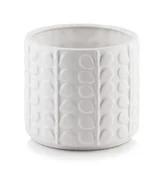 Pozostałe akcesoria do uprawy roślin - Doniczka Osłonka Ceramiczna 12,5 CM Biała Ozdoba - miniaturka - grafika 1