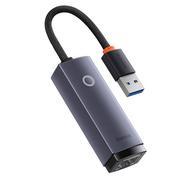 Adaptery i przejściówki - Baseus Adapter USB RJ-45 Lite Series WKQX000113 - miniaturka - grafika 1