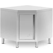 Meble gastronomiczne - Szafa narożna gastronomiczna STAL 90 x 90 cm - miniaturka - grafika 1