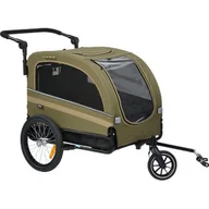 Sprzęt podróżny i transportery dla psów - AniOne przyczepka rowerowa z zestawem do spacerów - miniaturka - grafika 1