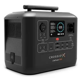 Stacja ładowania Crossio LifePower 1000 (1075,2 Wh) (CRO-LP-1000) Czarna - Akcesoria do tabletów i e-booków - miniaturka - grafika 1