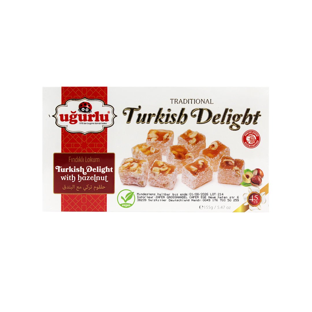 LOKUM TURECKIE Z ORZECHAMI LASKOWYMI 155g Ugurlu