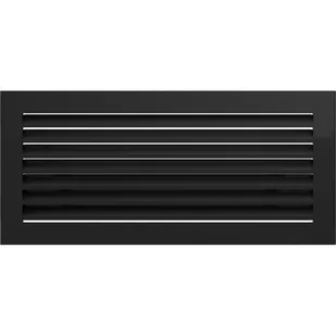 Kratki.pl KRATKA KOMINKOWA FRESH CZARNA 170X370 MM 37C/FRESH - Akcesoria kominkowe - miniaturka - grafika 1