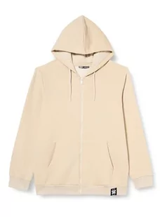 Koton Męska bluza z kapturem Basic Zipper Pocket Detail Hooded Sweat, beżowy (057), M - Bluzy męskie - miniaturka - grafika 1