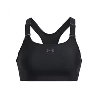 Biustonosze - Under Armour Damski biustonosz sportowy Ua Hg High, Czarny / / Jet Gray, XS - miniaturka - grafika 1