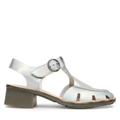 Sandały damskie - Sandały Fly London Efaifly P145392 Srebrny - miniaturka - grafika 1