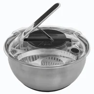 Miski i półmiski - producent niezdefiniowany Miska ze stali nierdzewnej + wirówka do sałaty 3,5 L jja-15101 - miniaturka - grafika 1
