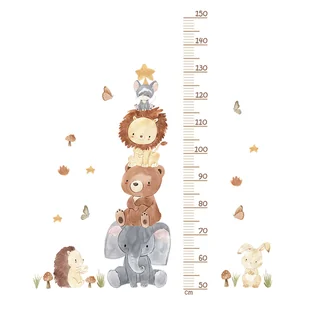 Naklejka Na Ścianę Do Pokoju Dziecięcego Piramidka Zwierzątek - Naklejki na ścianę - miniaturka - grafika 1