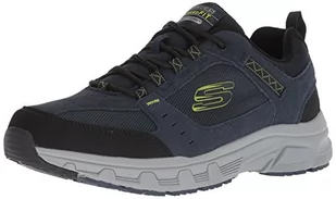Skechers Męskie trampki Oak Canyon, Niebieska granatowa limonka Nvlm - 45 EU - Trampki męskie - miniaturka - grafika 1
