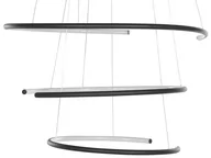 Lampy sufitowe - Lampa Wisząca Led Metalowa Czarna Mayu! - miniaturka - grafika 1