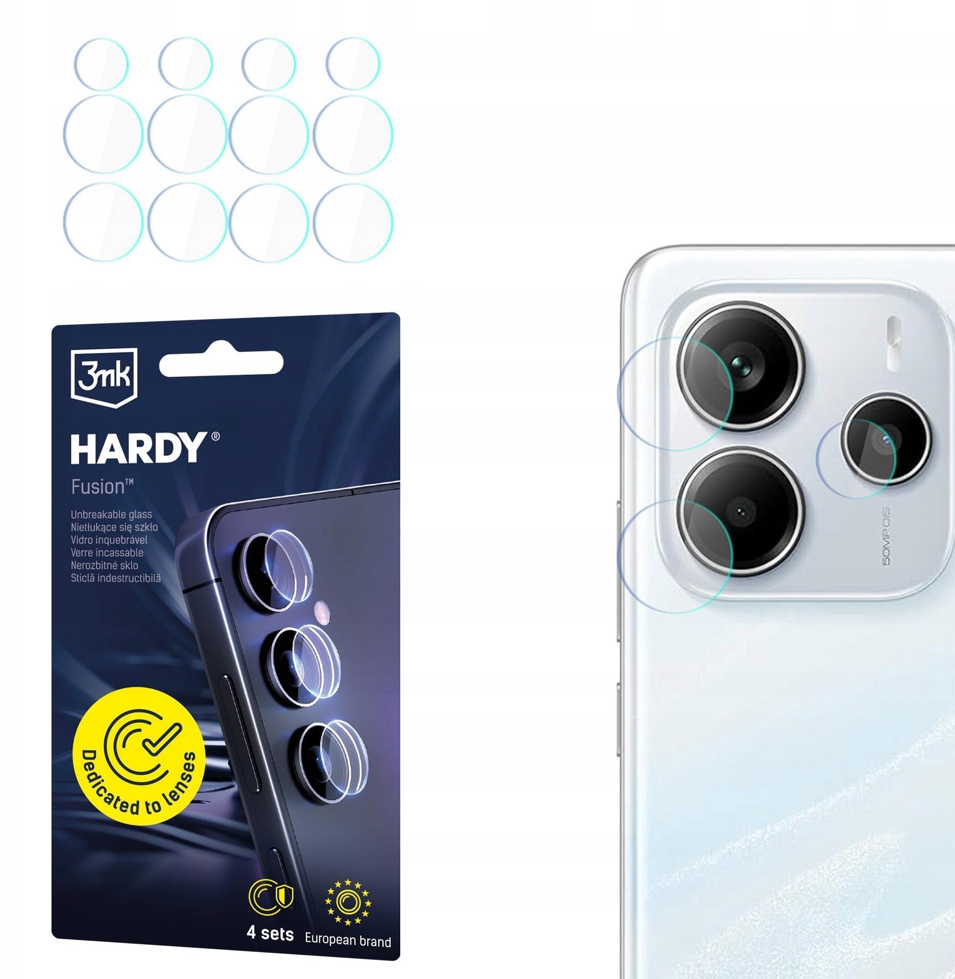 3MK Redmi Note 14 5G Global - 3mk Hardy Fusion Lens Protection