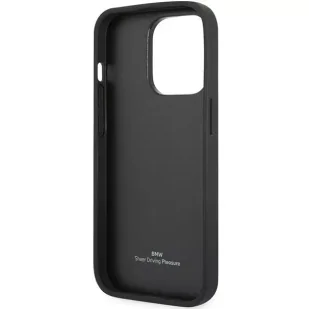 Etui na telefon BMW BMHCP14L22RQDK do Apple iPhone 14 Pro 6,1" czarny/black Leather Quilted - Etui i futerały do telefonów - miniaturka - grafika 7