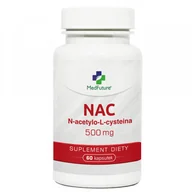 Suplementy naturalne - Medfuture NAC L-cysteina 500 mg 60 - kapsułek - miniaturka - grafika 1