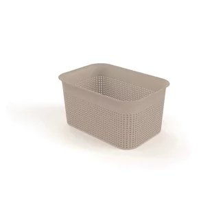 Beżowy koszyk z plastiku z recyklingu Brisen – Rotho - Kosze wiklinowe - miniaturka - grafika 1