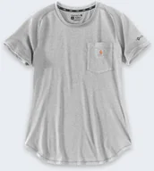 Koszulki męskie - Koszulka Carhartt Force Mid Logo Grey - miniaturka - grafika 1