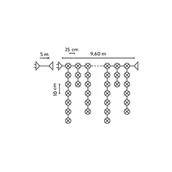 Oświetlenie świąteczne - Kurtyna sople LED 200 sztuk białe ciepłe BULINEX - miniaturka - grafika 1