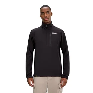 Berghaus Męska kurtka polarowa Prism Micro Polartec z zamkiem do połowy, czarna, XXL - Kurtki męskie - miniaturka - grafika 1