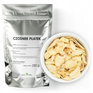 Czosnek Suszony Płatki Czosnek W Płatkach 250G - Przyprawy i zioła sypkie - miniaturka - grafika 1