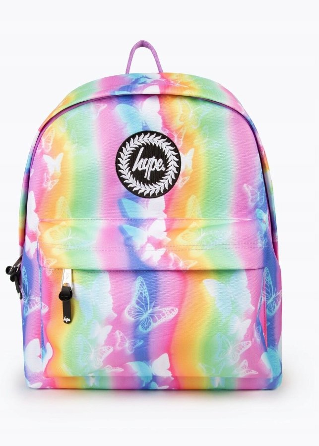 Hype Plecak Dziewczęcy Kolorowy W Motyle Na Zamek Ż3A