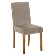 Pokrowce na meble - Pokrowiec na krzesło Smart Protect Velvet beżowy - miniaturka - grafika 1