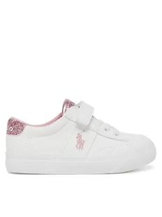 Polo Ralph Lauren Sneakersy Ryley Ps RL00978110 Biały - Buty dla dziewczynek - miniaturka - grafika 1