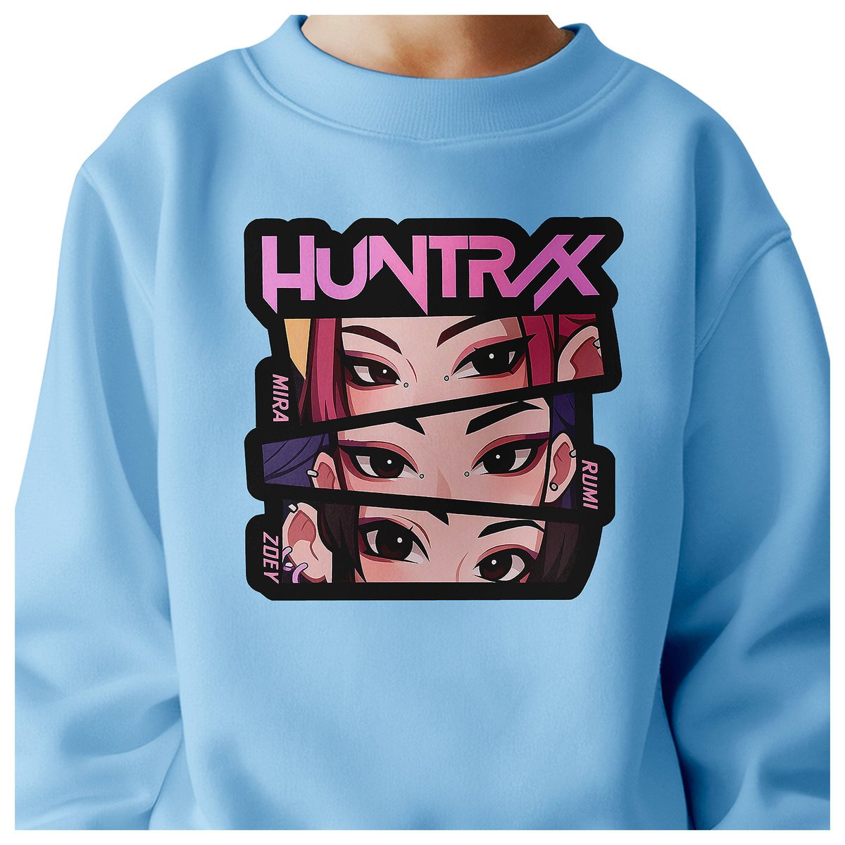 BLUZA DZIECIĘCA KPOP DEMON HUNTERS HUNTRIX 122-128 BAWEŁNIANA JAKOŚĆ