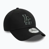 Czapki damskie - Czapka z daszkiem New Era Team Outline 9Forty Los Angeles Dodgers black WYSYŁKA W 24H 30 DNI NA ZWROT - miniaturka - grafika 1