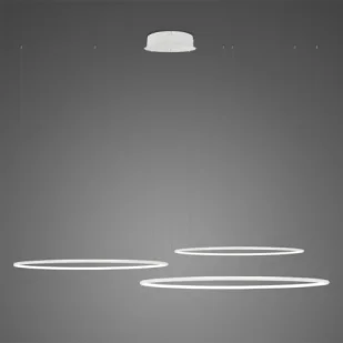 Lampa wisząca Ledowe Okręgi No.3 Φ100 cm in 4k biała Altavola Design - Lampy sufitowe - miniaturka - grafika 1