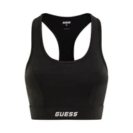Biustonosze - Damski Stanik sportowy GUESS ADRIANNA ACTIVE BRA V3RP00KBIL2-JBLK – Czarny - miniaturka - grafika 1