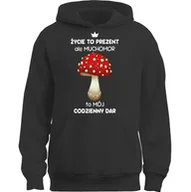 Bluzy męskie - BLUZA Z KAPTUREM MUCHOMOR CZERWONY TO MÓJ CODZIENNY DAR PREZENT - miniaturka - grafika 1