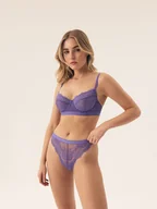 Majtki damskie - Majtki figi Ocrissa Bloovii niebieski L - miniaturka - grafika 1