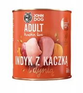 Mokra karma dla psów - JohnDog Pumpkin Adult Indyk z Kaczką 800g - miniaturka - grafika 1