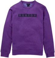 Bluzy męskie - bluza męska BURTON OAK CREW Imperial Purple Heather - miniaturka - grafika 1