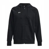 Bluzy damskie - BLUZA DAMSKA RIVAL FLEECE FZ HOODIE UNDER ARMOUR S - miniaturka - grafika 1