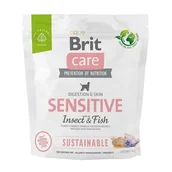 Sucha karma dla psów - Care Dog Sustainable Sensitive Insect Fish 1kg - miniaturka - grafika 1
