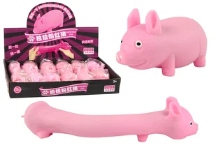 Elastyczna Różowa Świnka Gniotek Squishy Zabawka Sensoryczna - Stroje karnawałowe - miniaturka - grafika 1