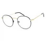 Okulary korekcyjne, oprawki, szkła - Okrągła metalowa oprawa korekcyjna - miniaturka - grafika 1
