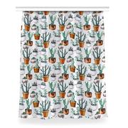 Zasłony - Zasłona przelotki Kaktusy w doniczkach 150x200 cm, Fabricsy - miniaturka - grafika 1