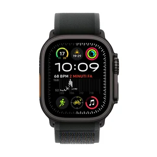 Apple Watch Ultra 2 GPS + Cellular 49mm Tytan czarny opaska Trail S/M Czarny - Smartwatch - miniaturka - grafika 1