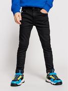 Spodnie i spodenki dla chłopców - Calvin Klein Jeans Jeansy IB0IB00766 Czarny Slim Fit - miniaturka - grafika 1
