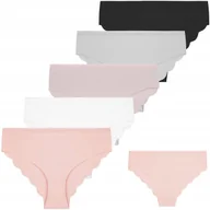 Majtki damskie - Figi Laserowo Cięte Majtki Damskie Bikini Bawełniane Bezszwowe MORAJ 6sz XL - miniaturka - grafika 1