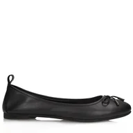 Baleriny - Czarne baleriny damskie z kokardką Toscanio PZ 300-2012 - 39 - miniaturka - grafika 1