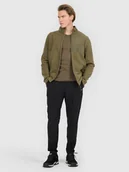 Odzież trekkingowa męska - 4F Spodnie trekkingowe szybkoschnące męskie - czarne L - miniaturka - grafika 1