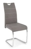 Krzesła - Popielate nowoczesne krzesło na płozach C4-L86 - miniaturka - grafika 1