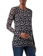Koszulki i topy damskie - Supermom Damska koszulka z długim rękawem Tee Ls Black Flower, wielokolorowy (Black P090), XS - miniaturka - grafika 1
